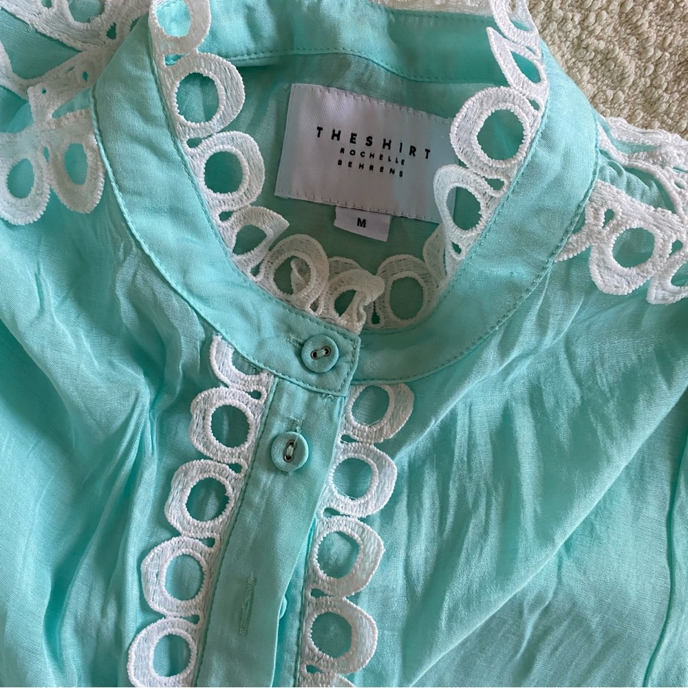 Tuckernuck Mint Green Lace-Trim Mini Dress - Picture 5 of 11